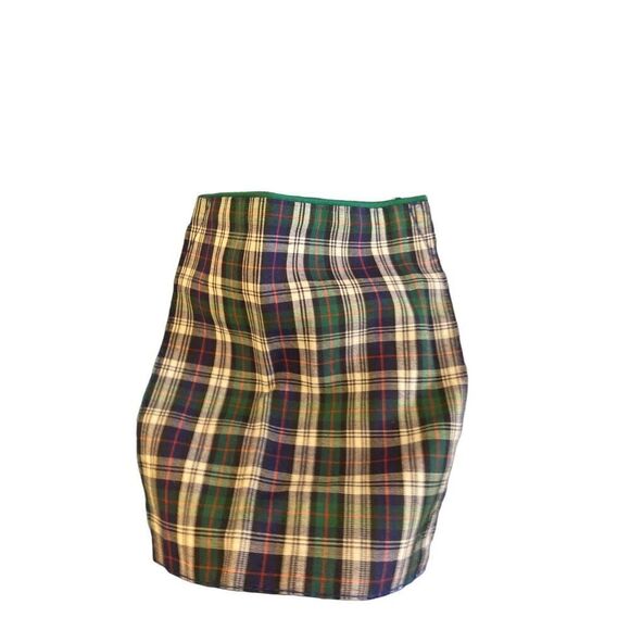 Samara vintage toddler girls, denim plaid, patch pocket dress size 4 - Picture 3 of 6